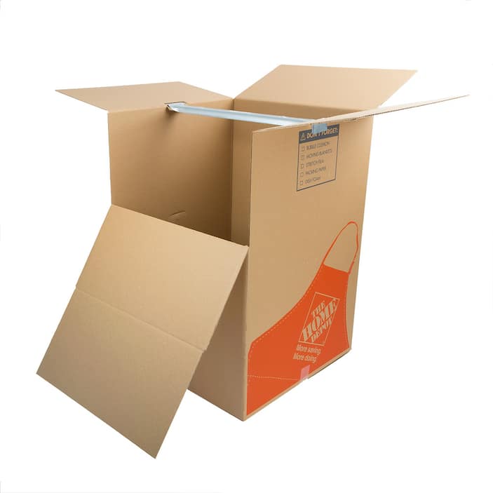 Home depot wardrobe hot sale boxes